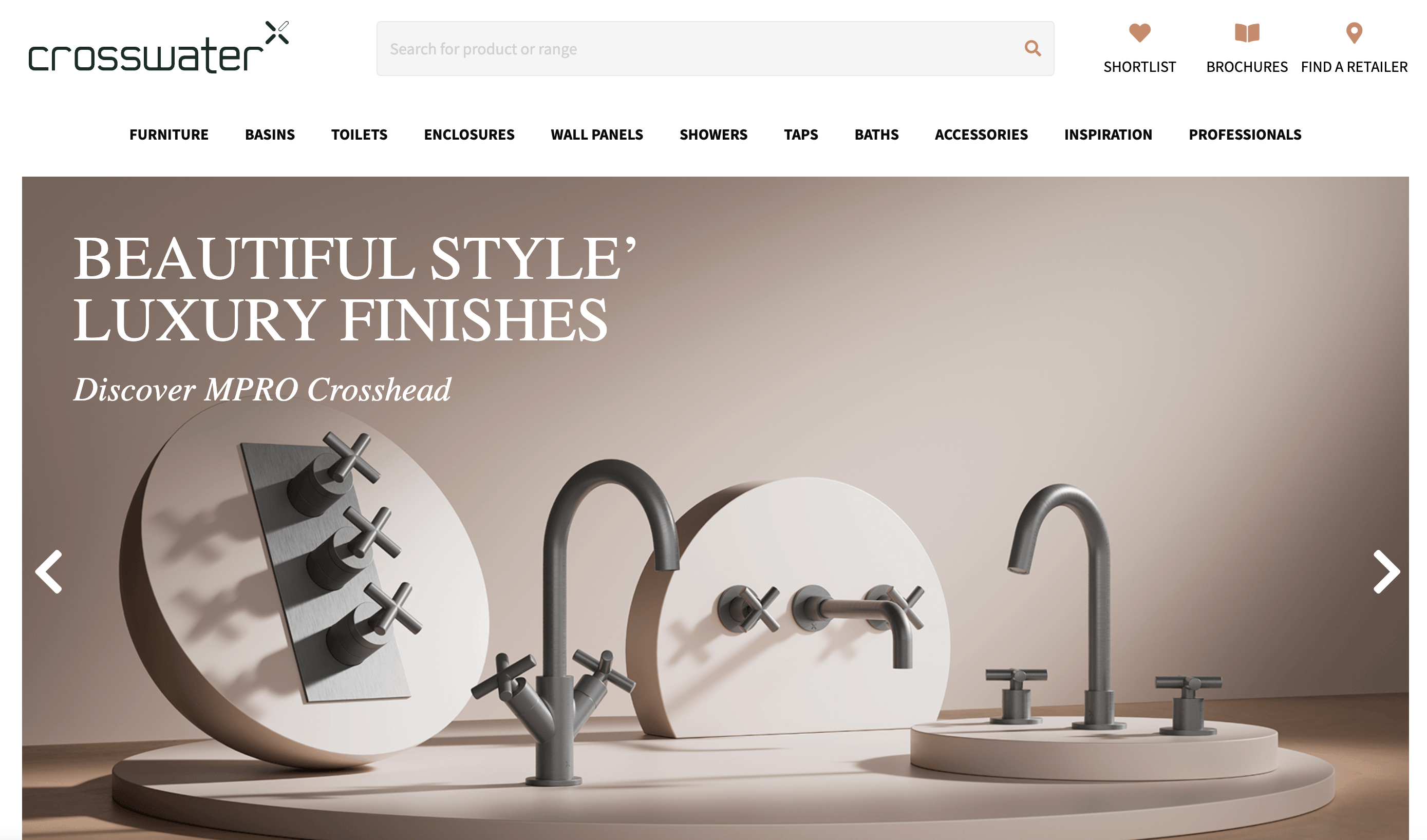 Crosswater Designer Taps taps